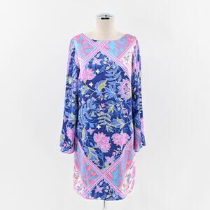 ALICE‎ AND TRIXIE Dress Sz XS Micah Silk Floral Print Long Sleeve Strappy Bright